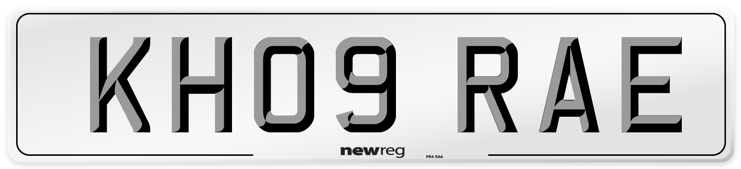 KH09 RAE Number Plate from New Reg